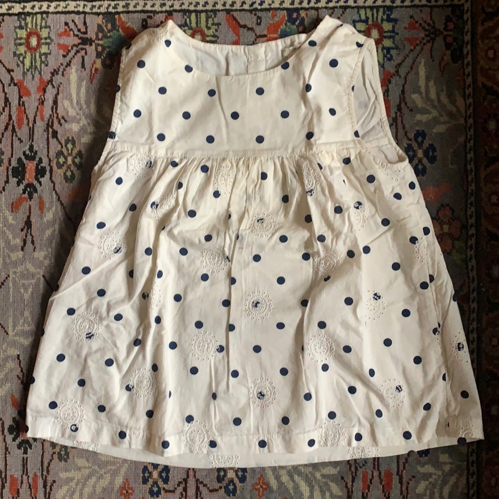 Crewcuts polka dots top